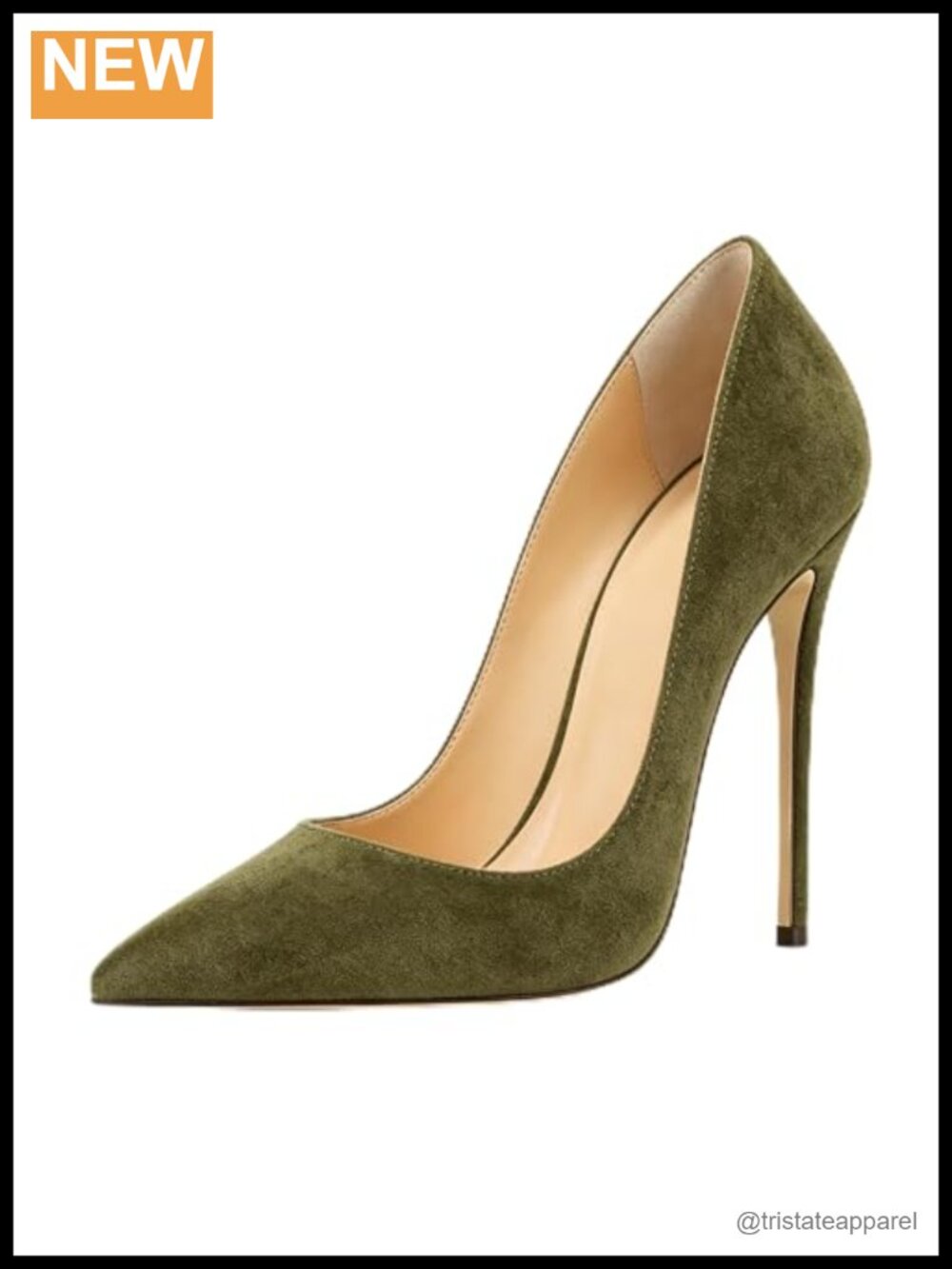 Women's 5 Inch Stiletto Heels Pointed Toe Slip-On Pumps Dress Shoes